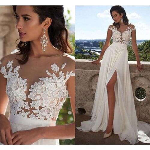 PADEGAO Chiffon Wedding Dresses