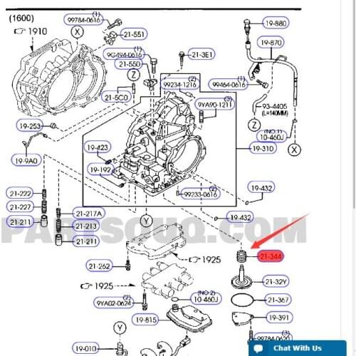 Gearbox piston spring ATM for Mazd a 3 OEM：FN01-21-344