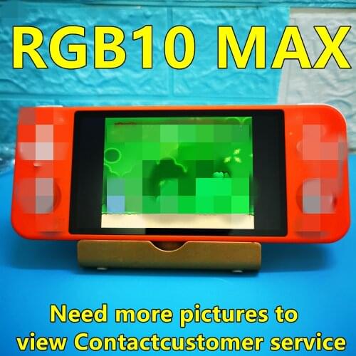 RGB10 Max Retro Game Console 5-inch IPS Screen RK3326 Chip Handheld Double Joystick Wifi Module Video Game Player PS1 rgb10