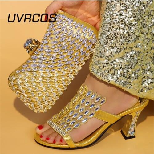 Dew Arrival Matching Shoes and Bag Set Women Shoes and Bag Sets High Quality Women Italian African Party Pumps Shoes and Bags