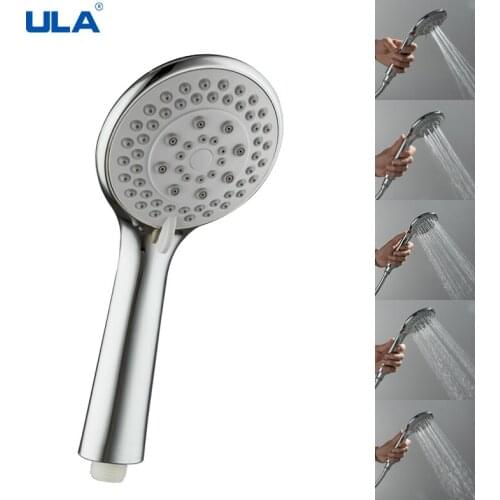 ULA Handheld Shower Head High Pressure Multi-Mode Adjustable Bath Shower Jets Removable Filter Water Saving