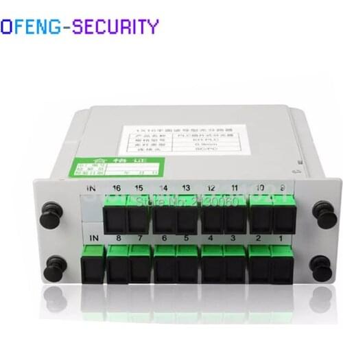 SC APC 1X16 PLC Splitter Fiber Optical Box FTTH PLC Splitter, divisor del plc de la fibra optical