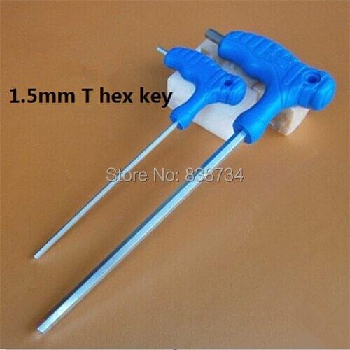 10pcs 1.5mm alloy steel T handle hex key