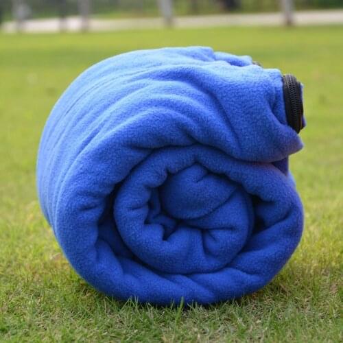 Double Fleece Cotton Sleeping Bag Liner Portable For Travel Outdoor Camping Hiking Climbing Lightweight Warm Sleeping Bag