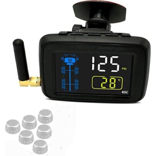 External Truck Heavy Duty 6 -22 Sensosr Wheel PSI Trailer Can Bus Tire Kit Pressure Monitoring System TPMS