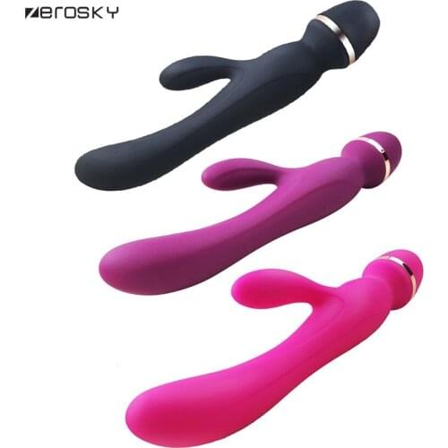 Zerosky Powerful Magic Wand Vibrators for Women Suck Female Clitoris Nipple G Spot Massager Adult Sex Toys for Women