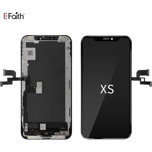 5Pcs A Lot EFaith For iPhone XS OLED LCD Display TFT For iPhone XS OEM Touch Screen With Digitizer Assembly Part & 3D Touch