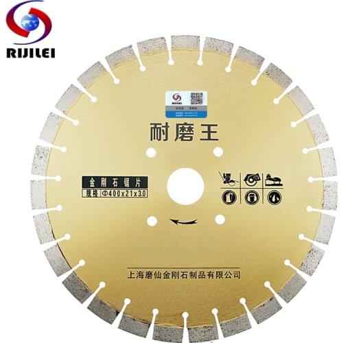 400mm Durable King Road Diamond Cutting Disc Concrete Asphalt Pavement Cutting Extra High Teeth Sheet Marble Cutting Disc MX31