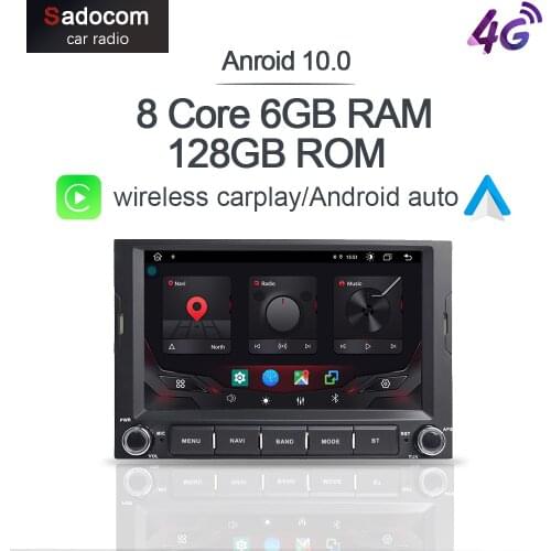 Carplay DSP 4G LTE Android 10.0 6G 128GB Car DVD Player GPS autoradio For PEUGEOT 3008 5008 Partner CITROEN Berlingo 2010-2016