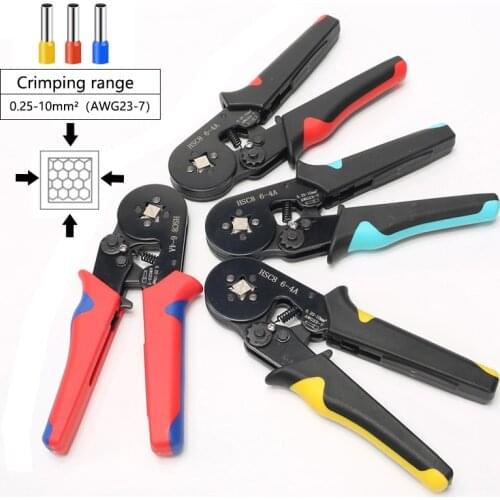 AWG23-7 Self-adjustable Ratchet Wire Crimping Tool Kit Crimper Plier 1250PCS Wire Terminals Crimping Connectors Wire End Ferrul