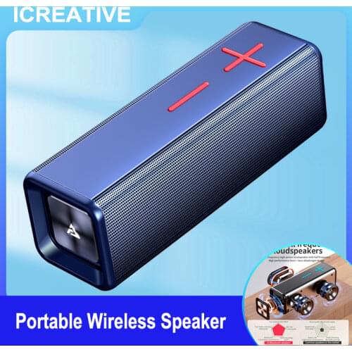 Bluetooth-compatible Speaker Built-in Battery Portable Wireless Speaker TWS Subwoofer Bass Speaker Music Player Home Theater