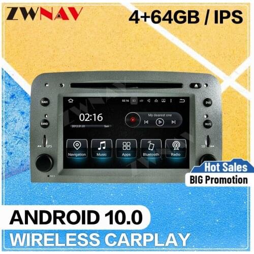 Carplay Android 10 Screen Player For Alfa Romeo Spider 147 GT 2005 2006 2007 2008 2009 2010 2011 2012 Car GPS Audio Radio Stereo