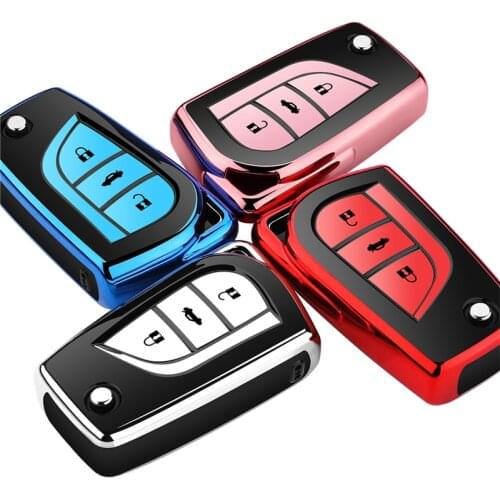 2020 Soft TPU Car Key Case for Toyota Auris Corolla Avensis Verso Yaris Aygo Scion TC I'm 2015 2016 car interior accessories new