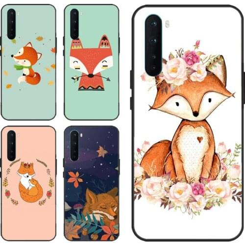 Red Fox Pattern Case For OPPO Realme 8 Pro 6 7 Q3 Pro GT Neo C3 C11 C15 Coque For Oneplus 9 Pro 9R Nord 8T
