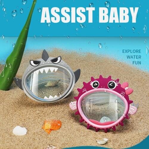 Cartoon Animal Children Diving Mask for Boys and Girls Swimming Mask Silicone Waterproof and Anti-Fog Hd Large Frame ASD88