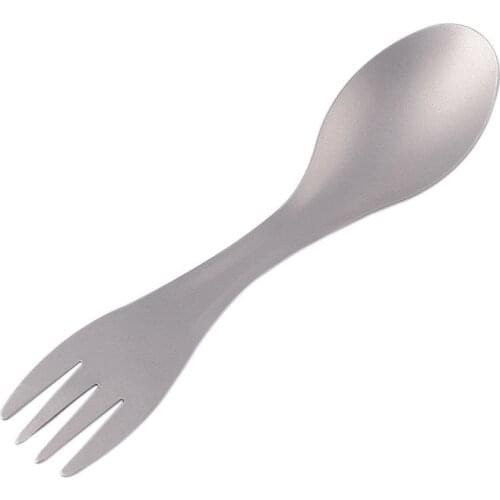 ELOS-Pure Titanium Outdoor Camping Picnic Hiking Cookware Backpack Spork Spoon Fork