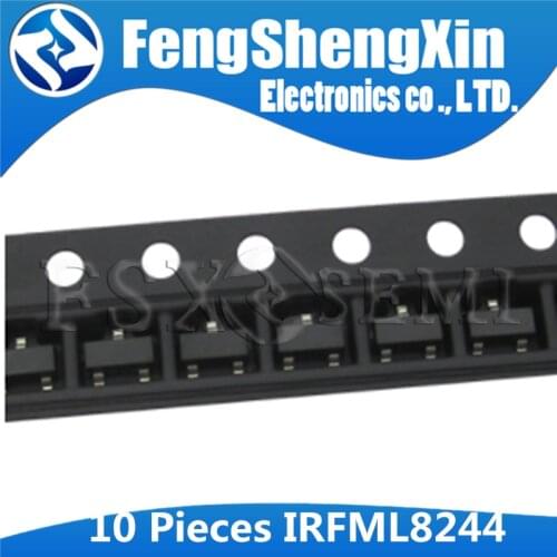10pcs IRFML8244 SOT-23 IRFML8244TRPBF SOT23 Power MOSFET N-CH 25V 5.8A 8244 SOT
