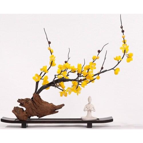 49cm new Chinese artificial waxberry bonsai ornaments living room entrance Imitation plants