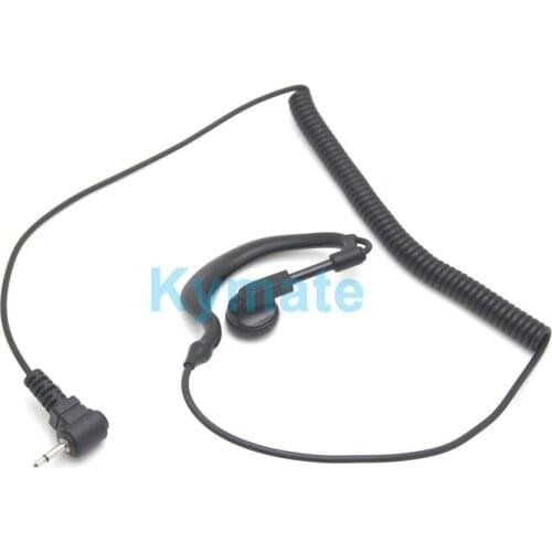 2PCS FBI 3.5 Mm Single Earpiece Ear-hook Earphone With Spiral Cable Walkie Talkie Headset Polices Military Earphone