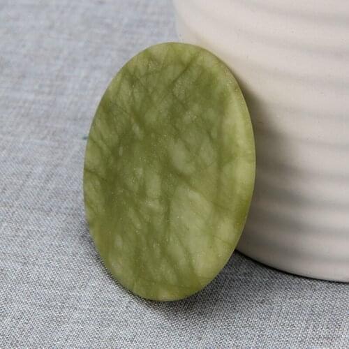 Round Artificial Jade Stone False Eyelash Extension Glue Adhesive Pallet Pad
