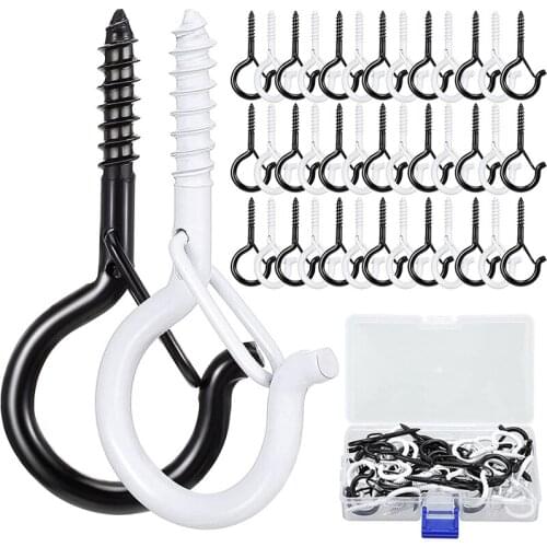 Q-Hanger Hooks Screw Hook Outdoor Lights Hanger Hook Cabinet Ceiling Hanger Wall Mount Hook For New Year Garage Party