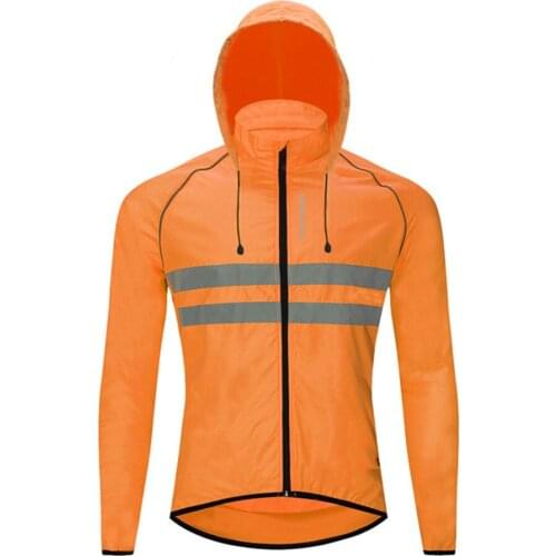 Summer Ultralight Reflective Mens Cycling Jacket Long Waterproof Windproof Road Mountain Bike MTB Jackets Bicycle Windbreaker