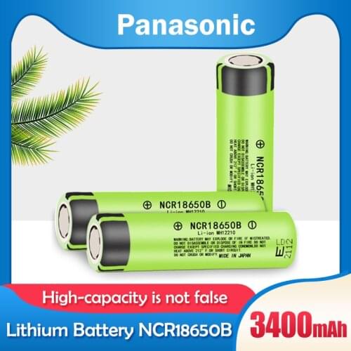 10-20PCS Original Panasonic NCR18650B 3400mah 3.7V 18650 Lithium Rechargeable Battery For Laptop Flashlight Computers batteries