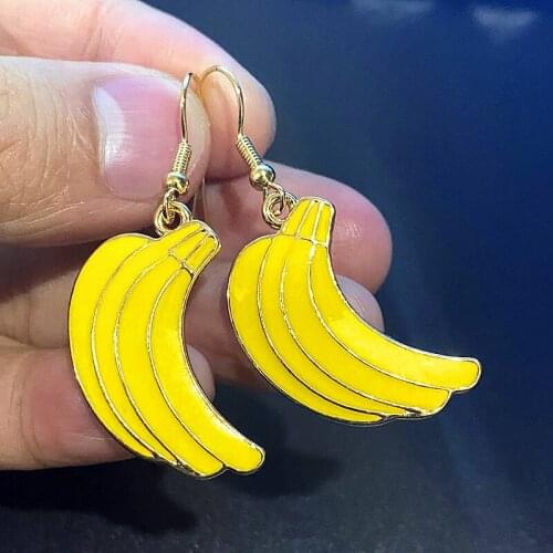 Cute Pineapple Banana Fruit Earrings For Women Korean Style Fashion Resin Acrylic Stud Big Punk Earring For Girl Gift2020