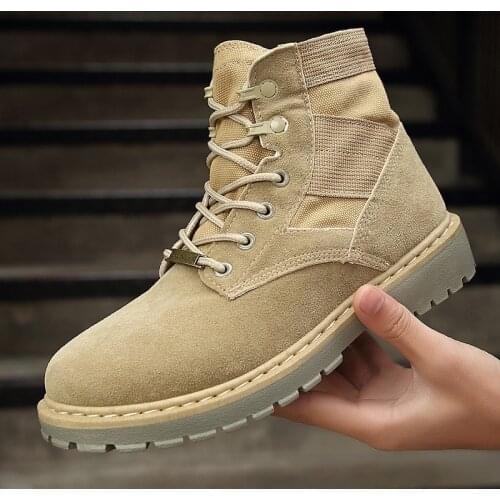 2018 New Martin Boots Mens High Help British Warwolf Star Same Boots Retro Fashion Workers Boots Mens Shoes