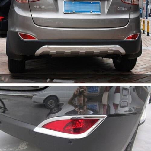 Rear fog light cover trim 2 pcs For Hyundai Tucson IX35 2010 2011 2012 2013 2014 2015 car styling