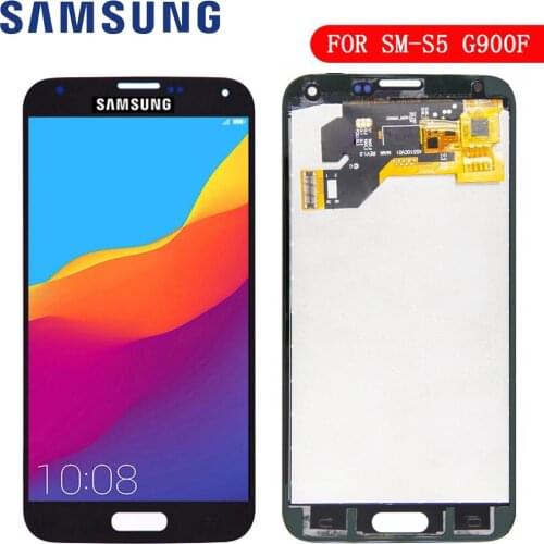 New LCD For Samsung S5 G900F Display LCD Screen Touch Digitizer Assembly Compatible for Samsung Galaxy S5 G900 G900F LCD