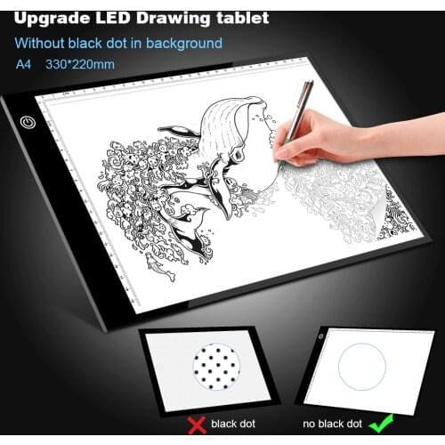 Upgrade Drawing Tablet LED Light Box A4 Graphic Writing Digital Tracer Copy Pad Board for Diamond Painting Sketch