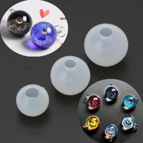 DIY Stereo Spherical Silicone Mold crystal Epoxy mold UV glue stereo universe star ball silicone mold