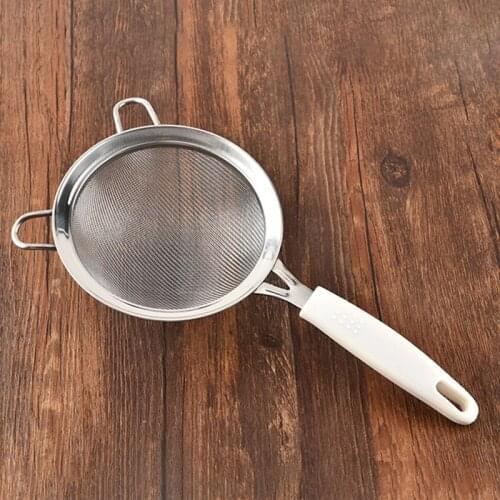 Fine Mesh Stainless Steel Strainer Splatter Screen Kitchen Supply Sifter Colanders