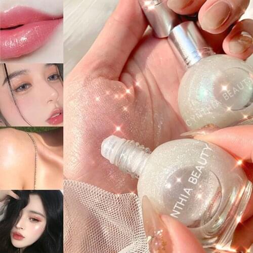 Glow Face Body Makeup Cosmetics Shimmer Liquid Highlighter Illuminator Diamond Shine Highlight Bulb Shape Glitter
