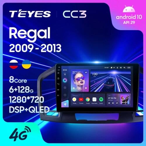 TEYES CC3 For Buick Regal For Opel Insignia 1 2009 - 2013 Car Radio Multimedia Video Player Navigation stereo GPS Android 10 No 2din 2 din dvd