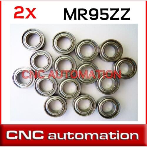 2pcs MR95ZZ MR95 MR95Z thin wall miniature deep groove ball bearings 5*9*3 mm