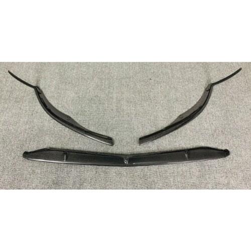 Carbon Fiber Car Front Lip Bumper Cover stage 3 Splitter Extensions For Mercedes-Benz C205 C63 Coupe 2 AMG 2019 2020