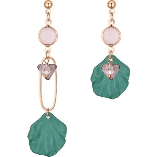 Unique acrylic lotus petals long earrings 12pairs/lot A045