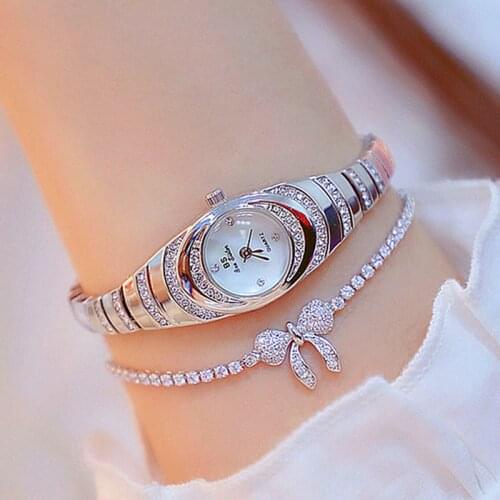 Women Watches 2019 Luxury Famous Brand Diamond Watch Ladies Silver Wrist Watches Small Female Watch Stainless Steel Reloj Mujer