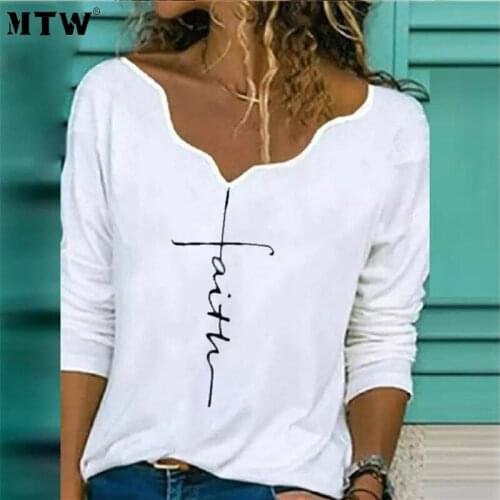 Women Autumn Office White Shirts Blouses 2020 Casual V Neck Long Sleeve Loose Tops Elegant Dandelion Print Shirt