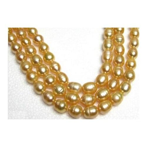 +++ 02054 35 INCH HOT HUGE 13MM NATURAL SOUTH SEA GOLDEN PEARL NECKLACE