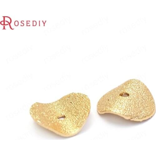 37110)20PCS 10MM 24K Gold Color Brass Matte Curved Spacer Beads High Quality Jewelry Making Supplies Diy Findings Accessories