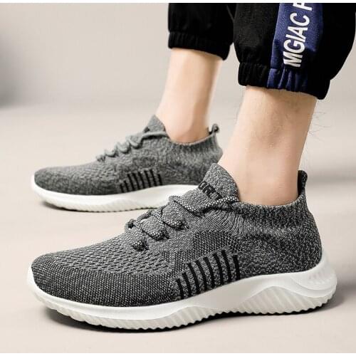 AFFINEST Mens Running Shoes High Tops Winter Sneakers Breathable Lace Up Men Boots Outdoor Sports Walking Shoes black