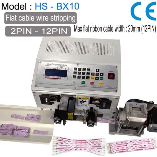 Automatic PVC Flat Cable Flexible Wire Flat Cable Separation Cutting Stripping Twisting Machine by Electric and Motor not Air