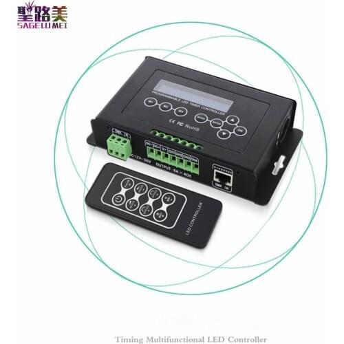 RGB RGBW Tape Controller programmable Timer BC-300 DC12V-36V Time programmable LED Controller Light DMX 512 Controller