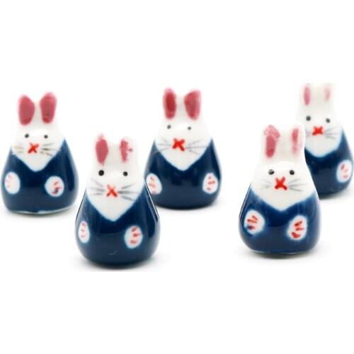 Wholesale 50pcs/lot Ceramic Animals Beads 22x15mm Multi Color Mouse Shape Porcelain Pendants Fit Festival House Decoration Beads