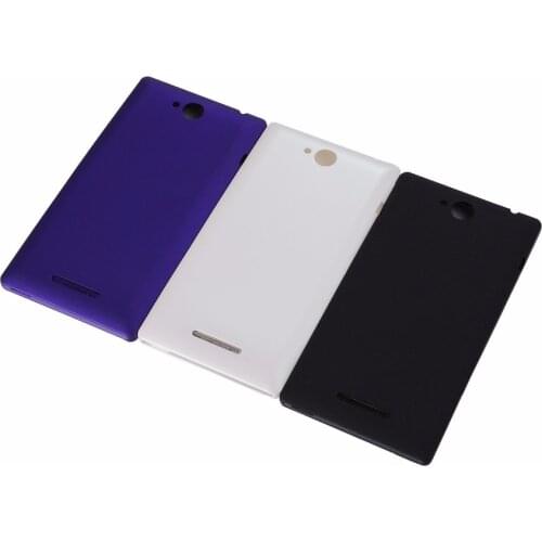For Sony Xperia C C2304 s39 C2305 S39h Housing Battery Door Back Cover Case with Side Button