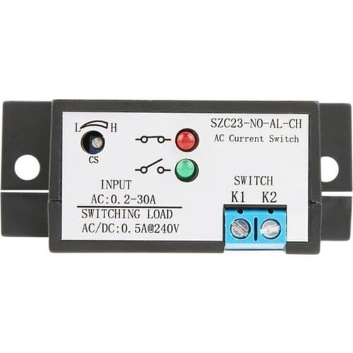 Current sensing switch Normally Open Current Sensing Switch Adjustable AC 0.2-30A Current Sensing Switch High Quality