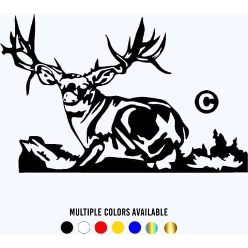 CK20887# MULE DEER Die-Cut Vinyl Decal Car Sticker Waterproof Auto Decors on Bumper Window Laptop